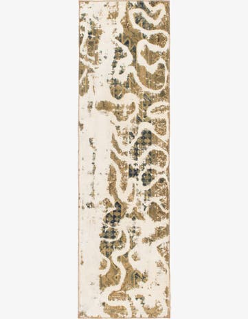 2' 9 x 9' 6 Hand Knotted Ultra Vintage Persian Wool Runner Rug