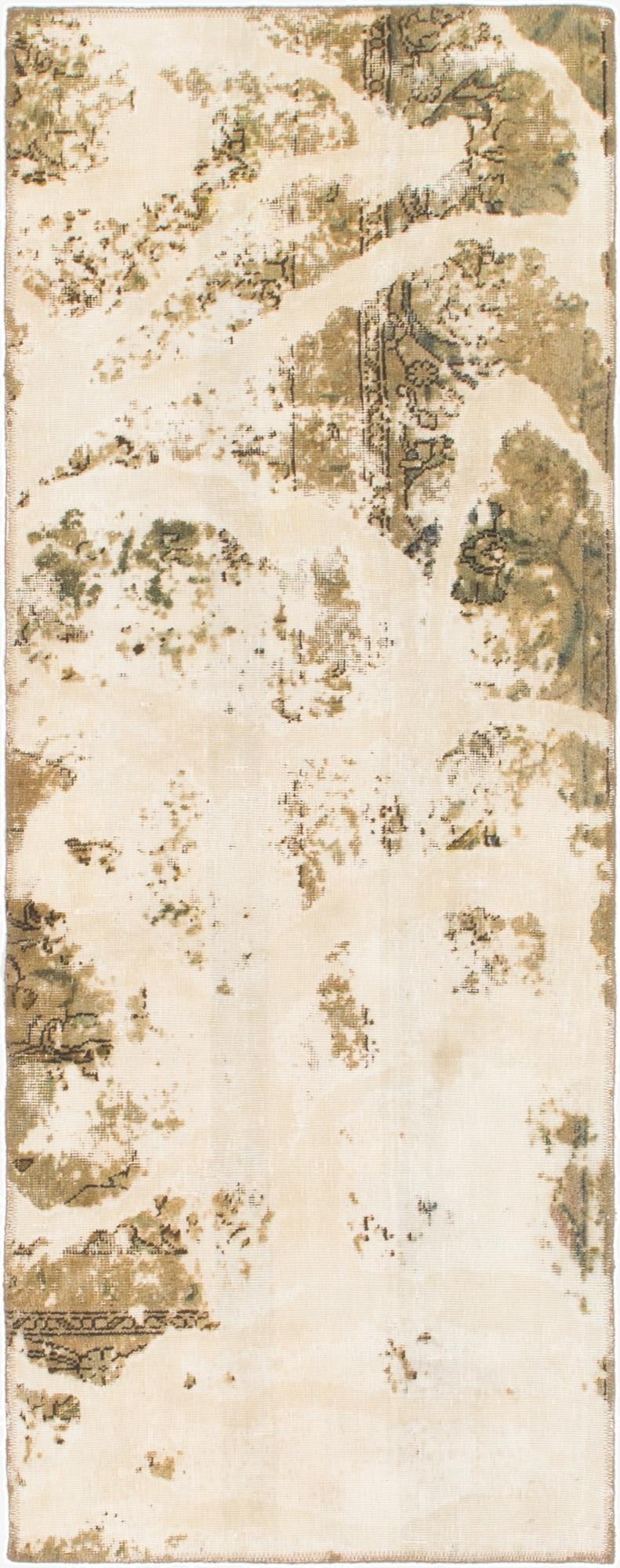 2' 6 x 6' 10  Hand Knotted Ultra Vintage Persian Wool Runner Rug