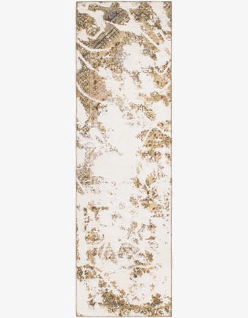 2' 7 x 9' Hand Knotted Ultra Vintage Persian Wool Runner Rug