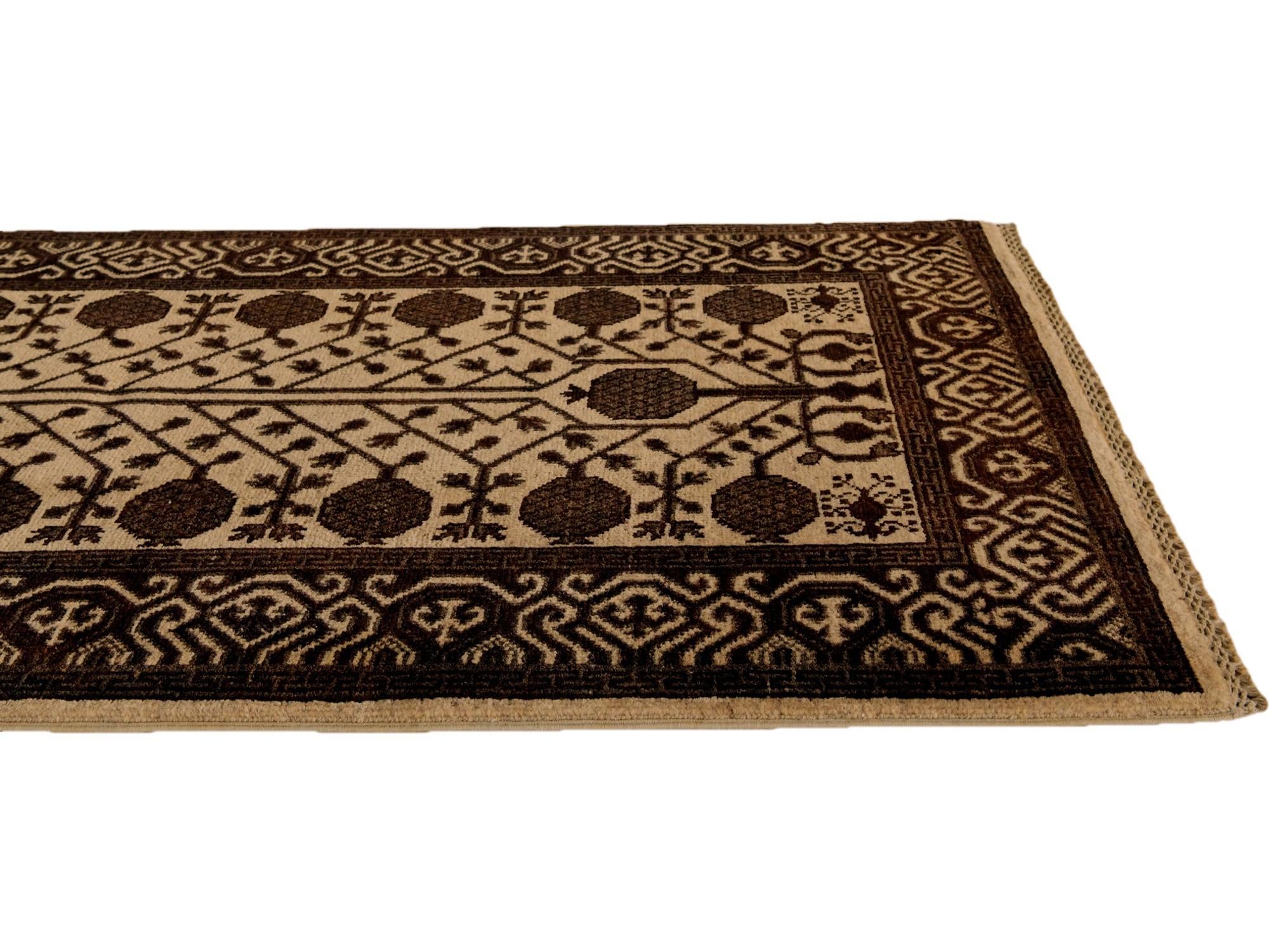 2' 8 x 6' 8 Hand Knotted Ziegler Modern Runner Rug