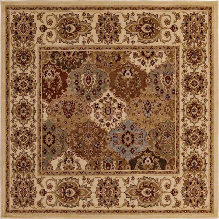 7' 10 x 7' 10 Classic Agra Square Rug
