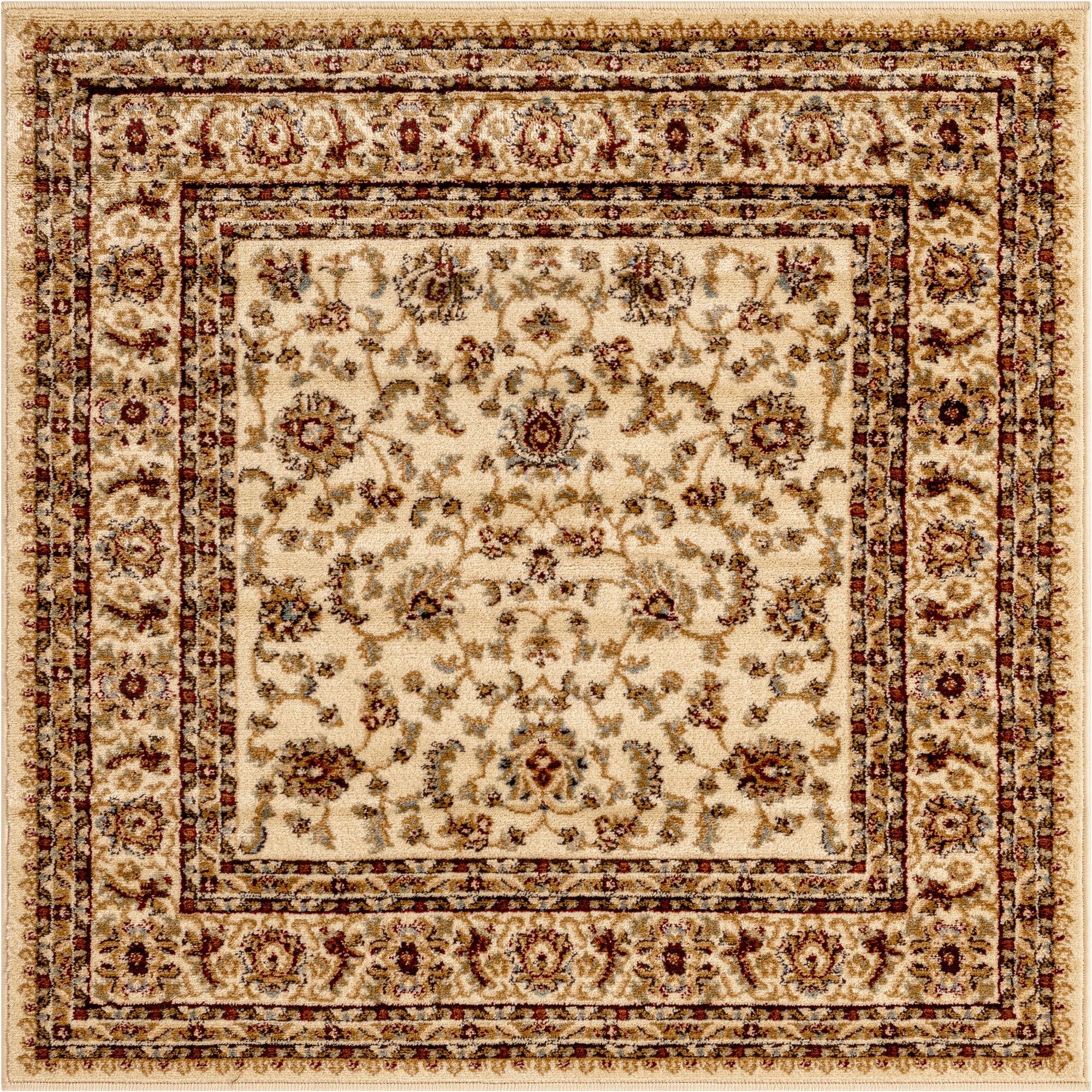 4' x 4' Classic Agra Square Rug