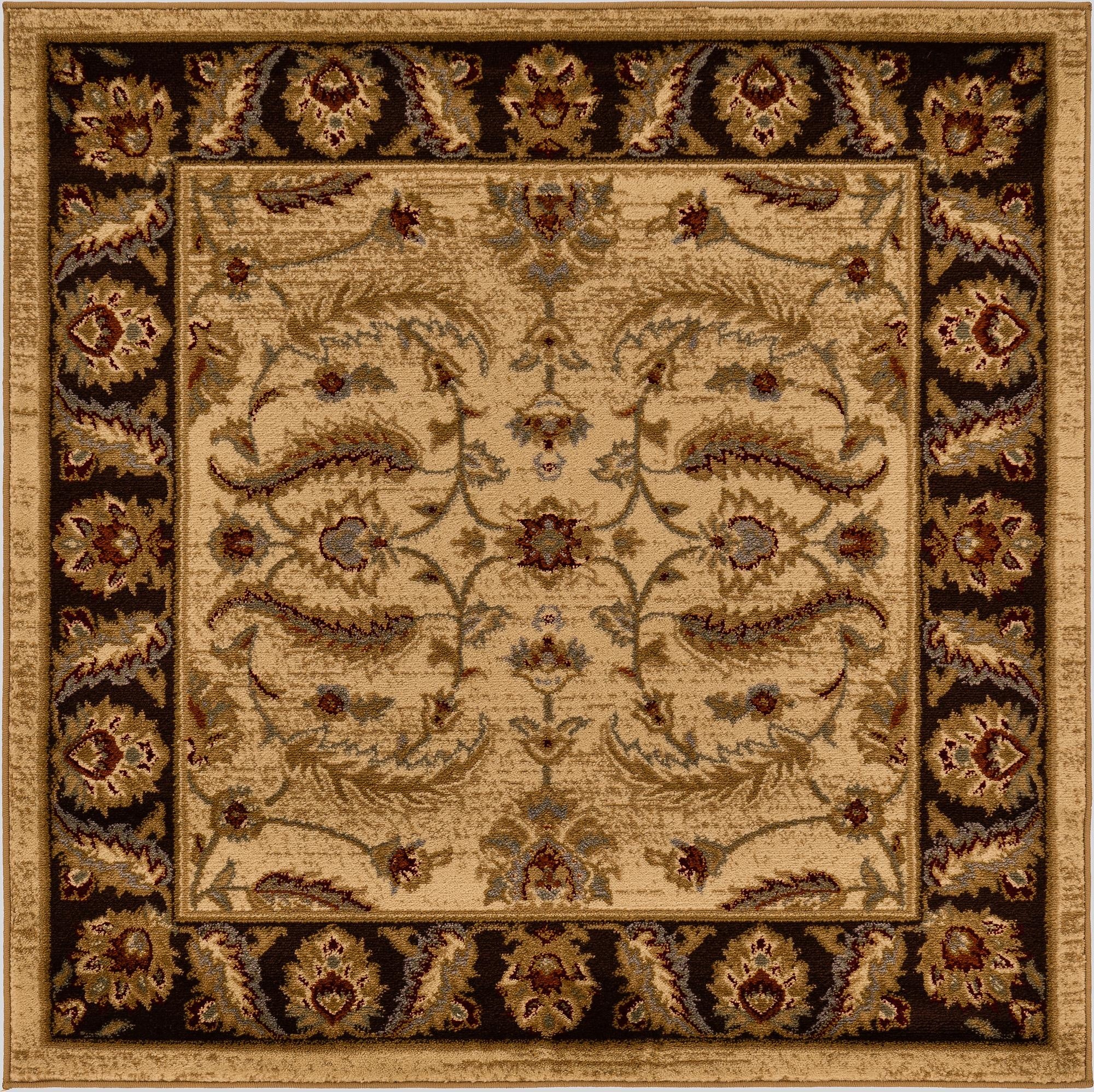4' x 4' Classic Agra Square Rug