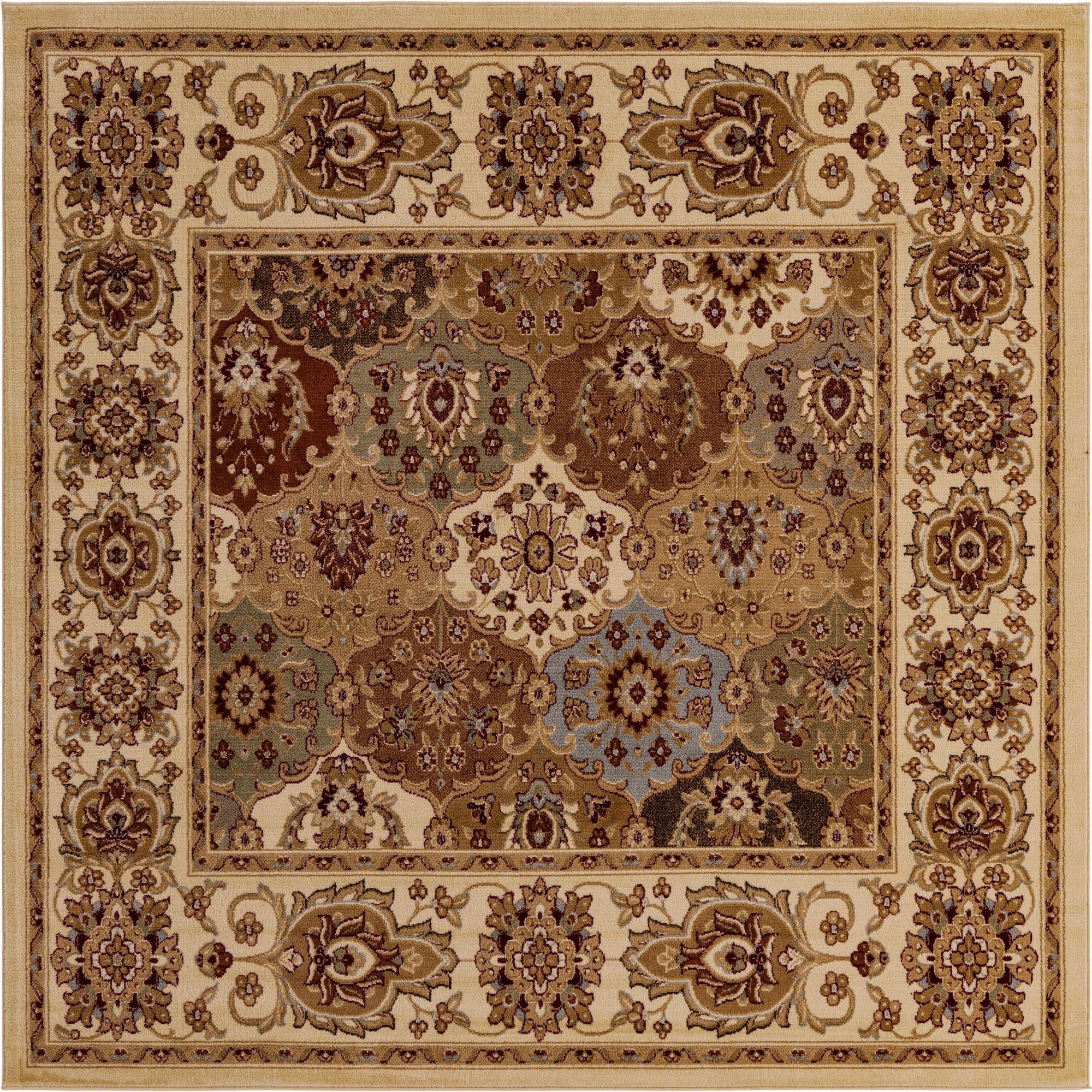 7' 10 x 7' 10 Classic Agra Square Rug