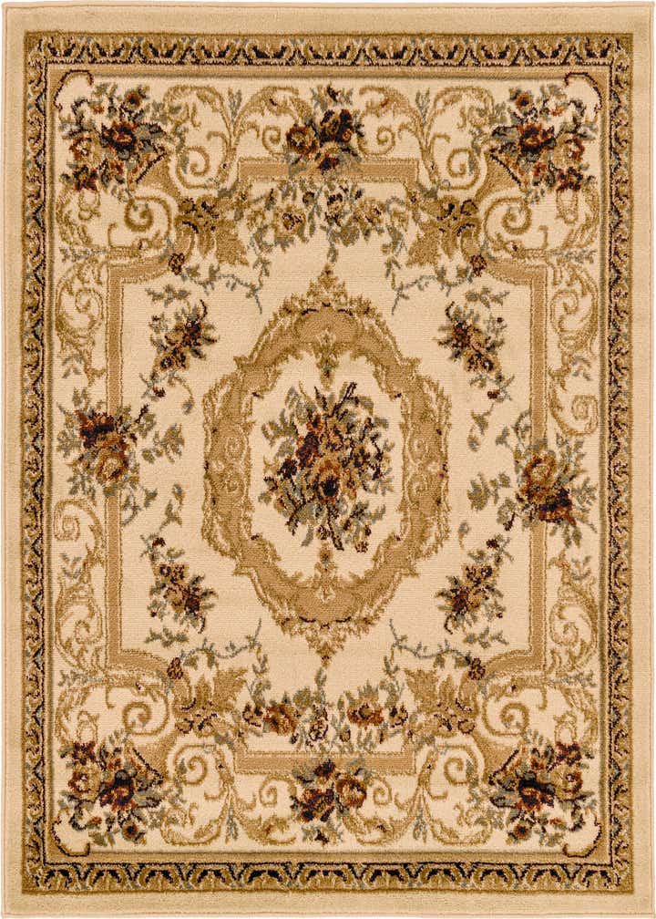 4' x 4' Classic Aubusson Square Rug