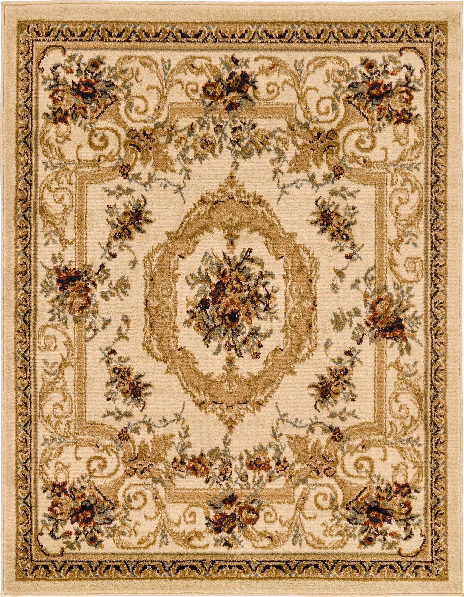 4' x 4' Classic Aubusson Square Rug