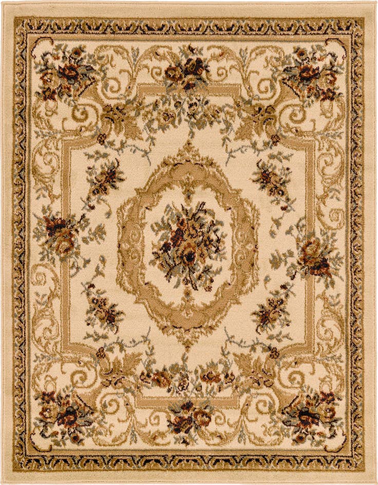 Detail image of 4' x 4' Classic Aubusson Square Rug