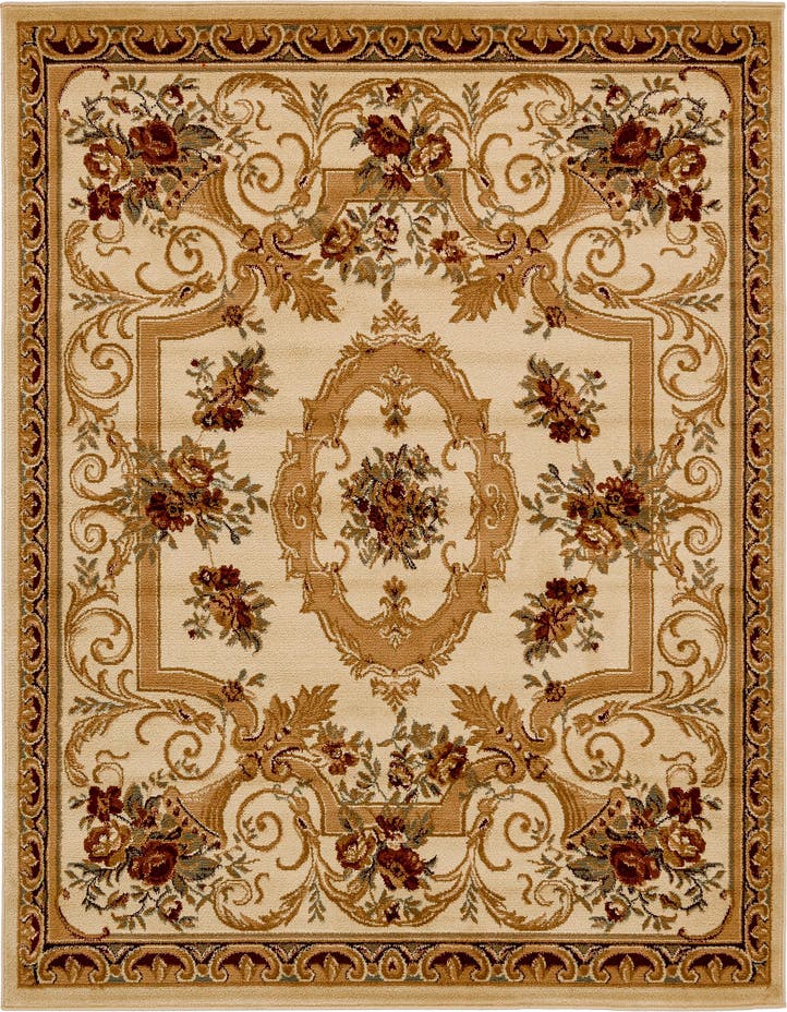 6' x 6' Classic Aubusson Square...