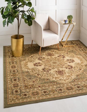 4' x 4' Classic Aubusson Square Rug