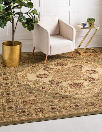 4' x 4' Classic Aubusson Square Rug