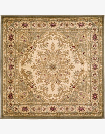 4' x 4' Classic Aubusson Square Rug