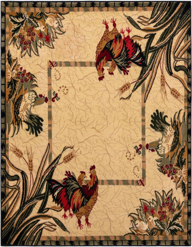 Detail image of 6' x 6' Country Square Rug