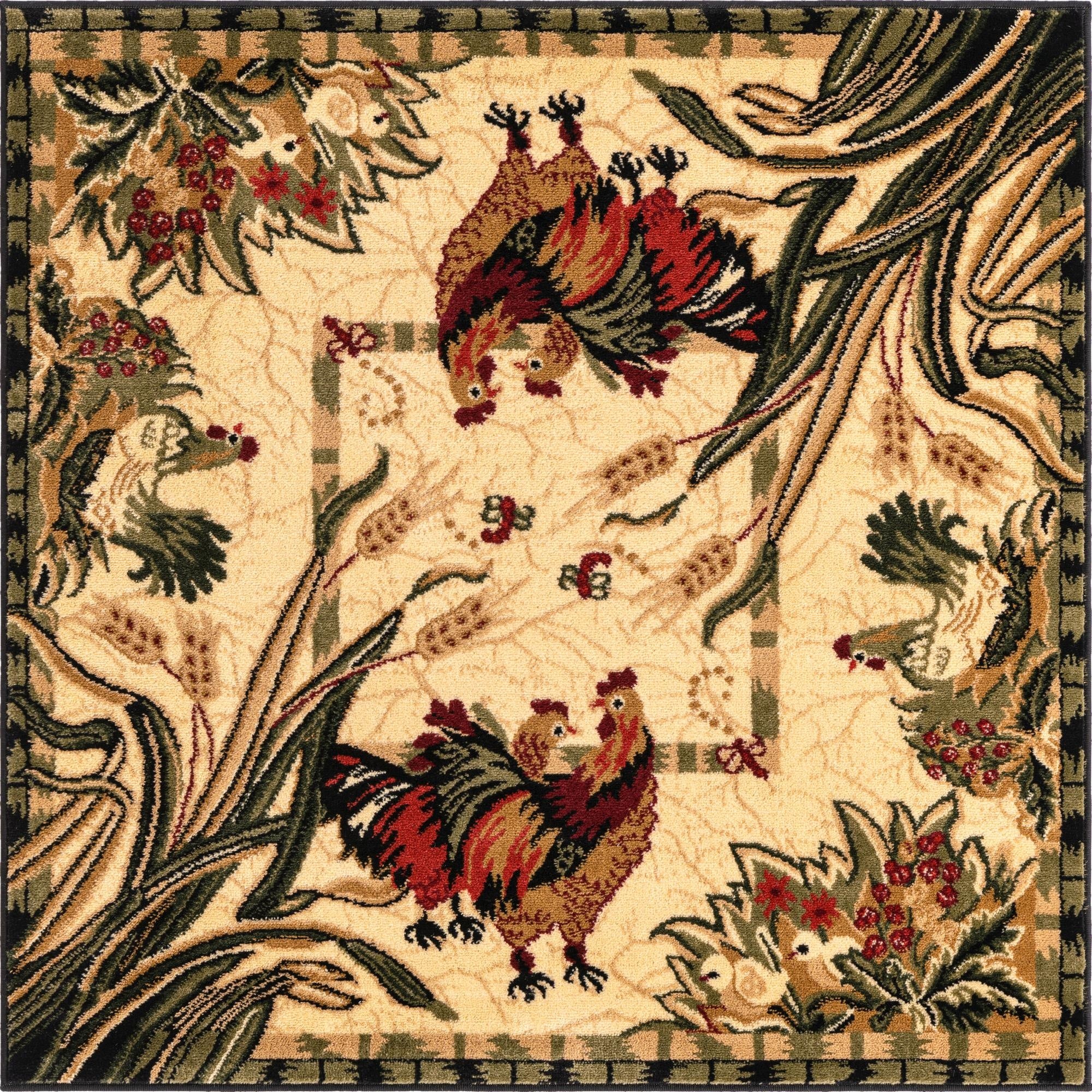 Primary image 4' x 4' Country Square Rug