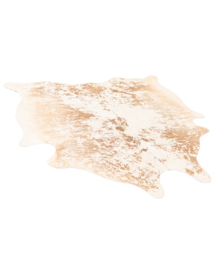 Detail image of 6' 10 x 7' Cowhide Leather Square Rug