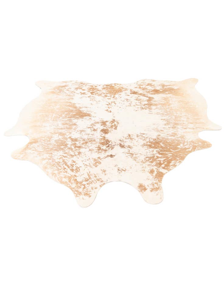 Detail image of 6' 10 x 7' Cowhide Leather Square Rug