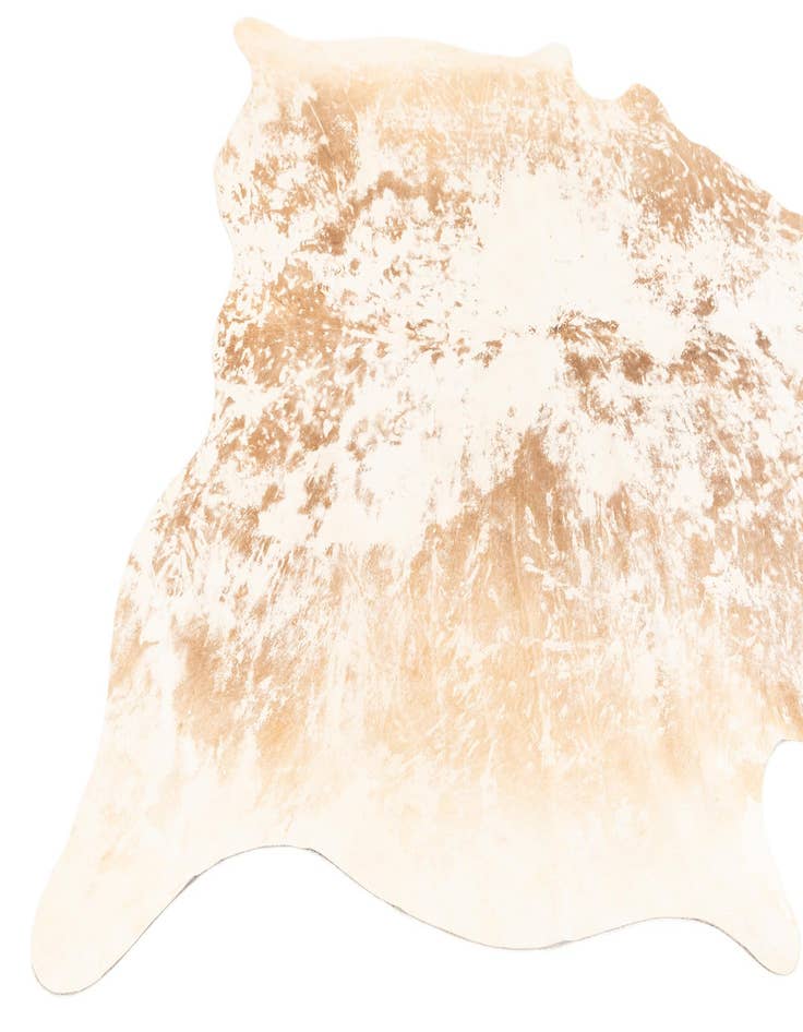 Detail image of 6' 10 x 7' Cowhide Leather Square Rug