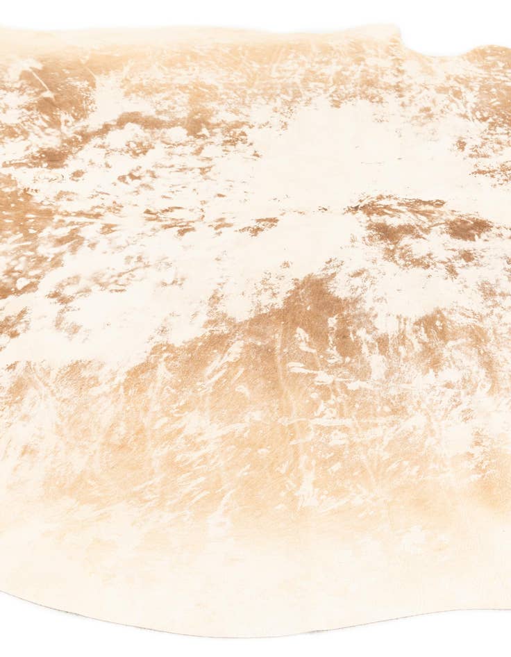 Detail image of 6' 10 x 7' Cowhide Leather Square Rug