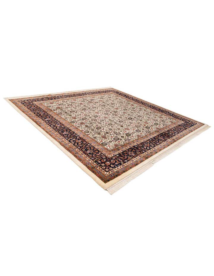 9' 11 x 10' 2 Hand Knotted Farahan Wool Square Rug