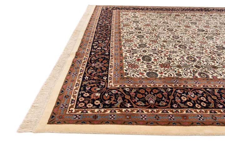 9' 11 x 10' 2 Hand Knotted Farahan Wool Square Rug