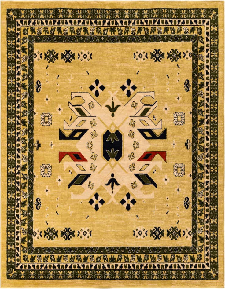 Detail image of 7' 10 x 7' 10 Heris Square Rug