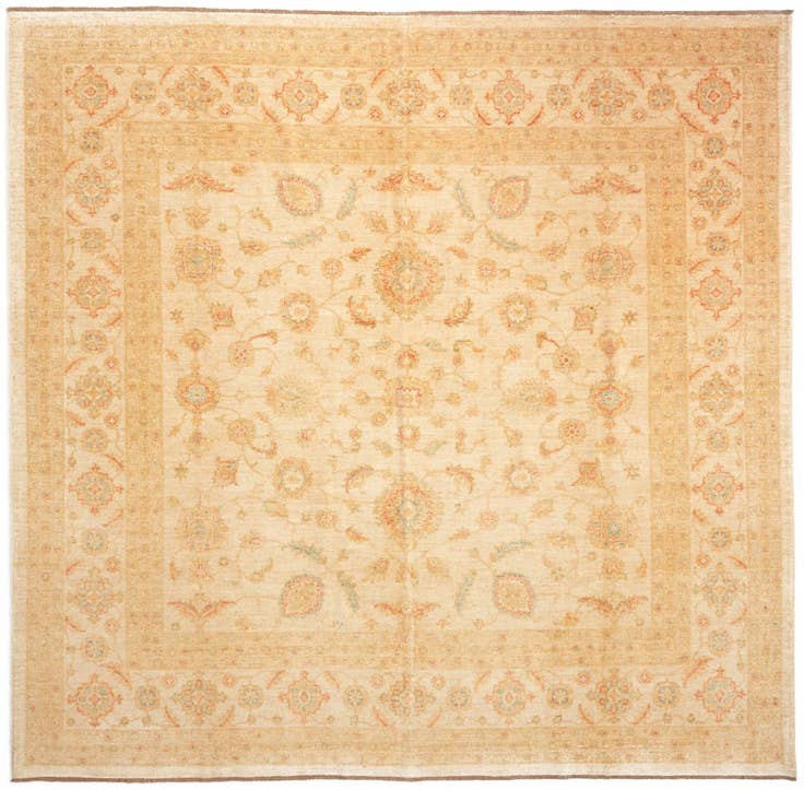 Detailansicht von 295cm x 295cm Kaizar Wolle Quadrat Teppich