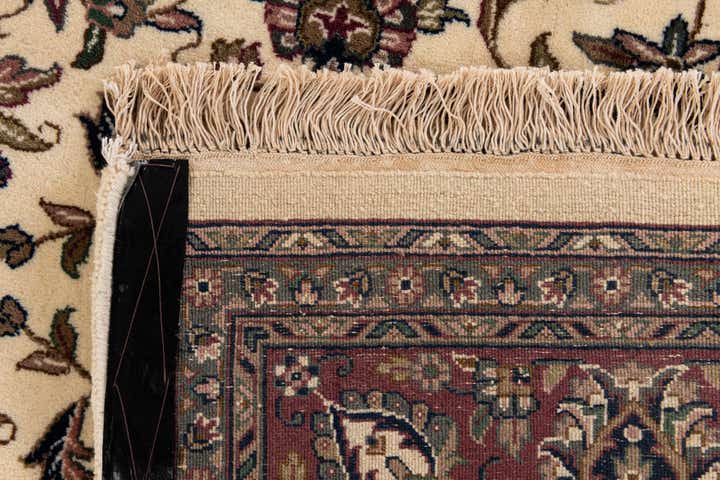 6' 2 x 7' 1 Hand Knotted Kashan Oriental Wool Square Rug