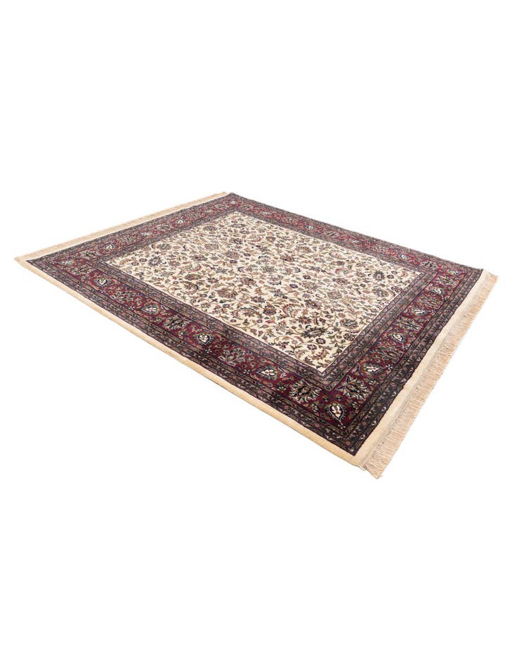 Detail image of 6' 2 x 7' 1 Hand Knotted Kashan Oriental Wool Square Rug