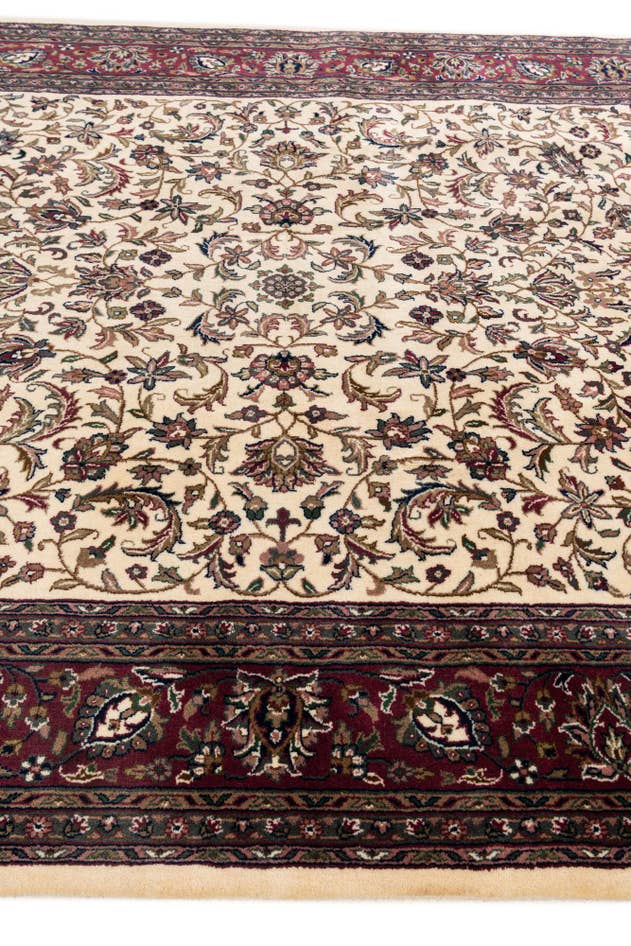 Detail image of 6' 2 x 7' 1 Hand Knotted Kashan Oriental Wool Square Rug