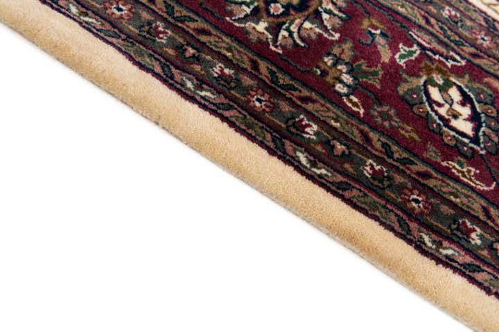 6' 2 x 7' 1 Hand Knotted Kashan Oriental Wool Square Rug