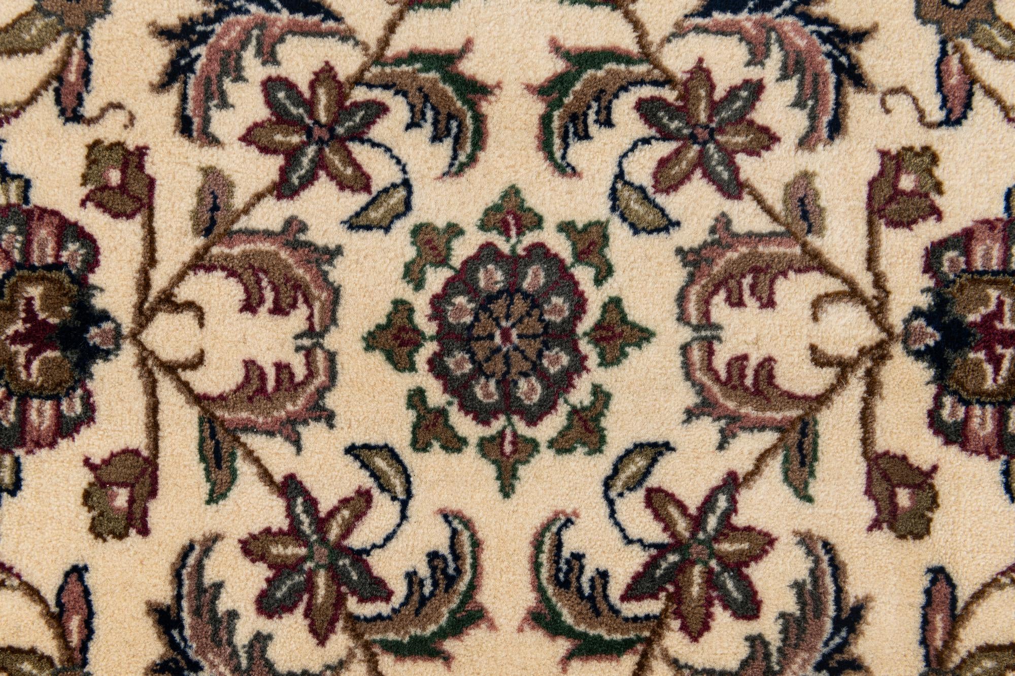 6' 2 x 7' 1 Hand Knotted Kashan Oriental Wool Square Rug