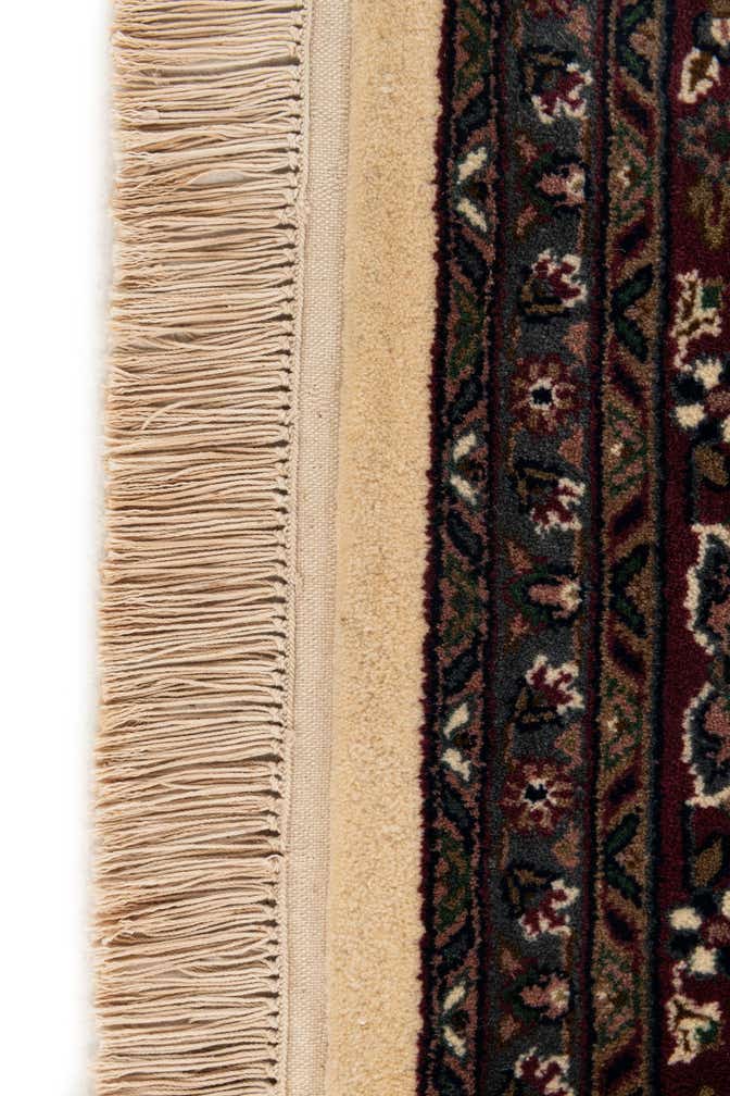 6' 2 x 7' 1 Hand Knotted Kashan Oriental Wool Square Rug