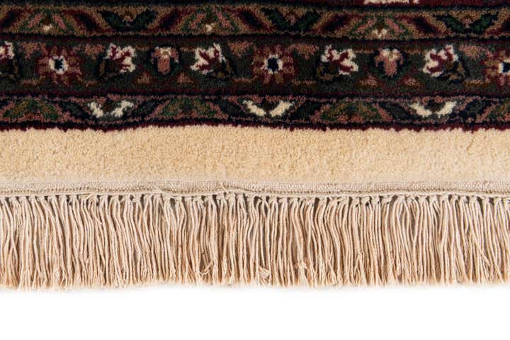 6' 2 x 7' 1 Hand Knotted Kashan Oriental Wool Square Rug