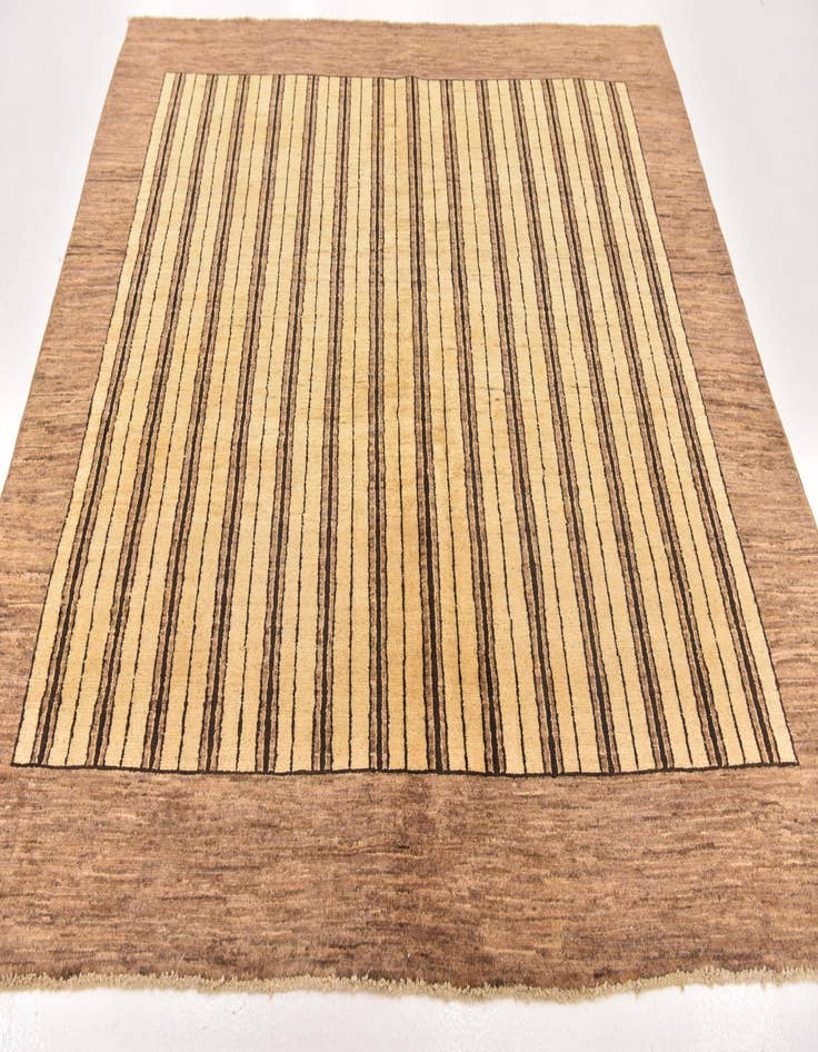 Detail image of 6' 4 x 6' 5  Hand Knotted Kashkuli Gabbeh Wool Square Rug