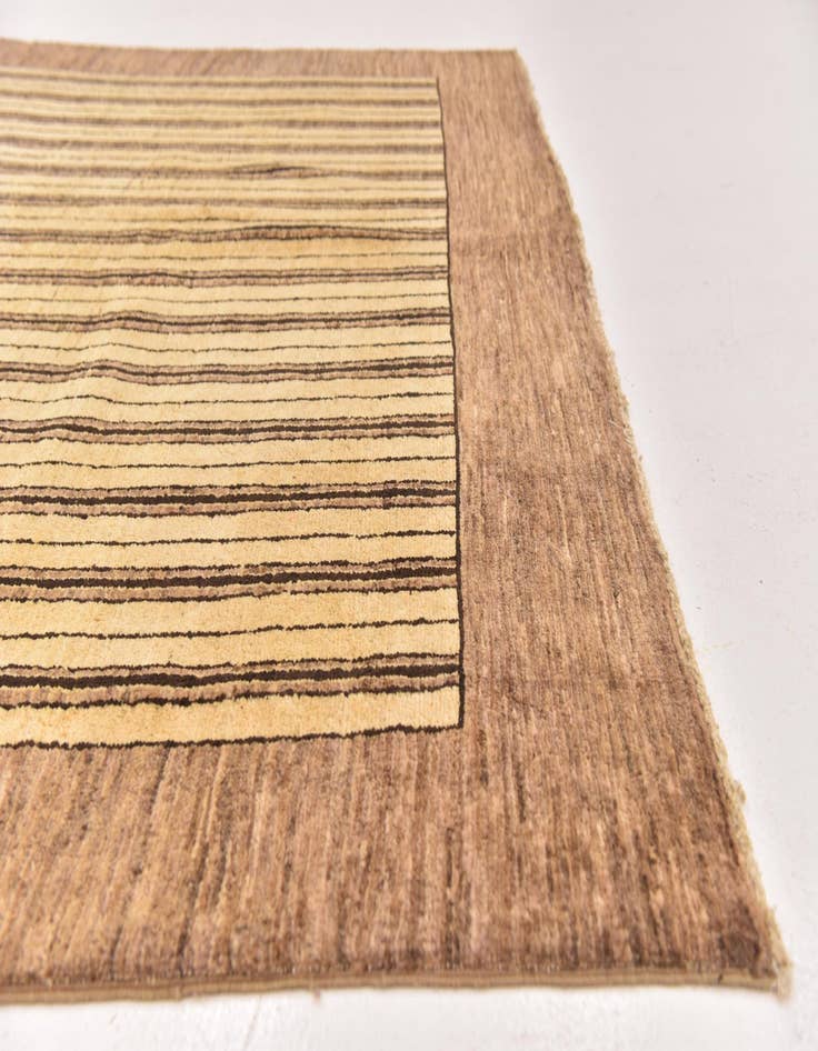 Detail image of 6' 4 x 6' 5  Hand Knotted Kashkuli Gabbeh Wool Square Rug