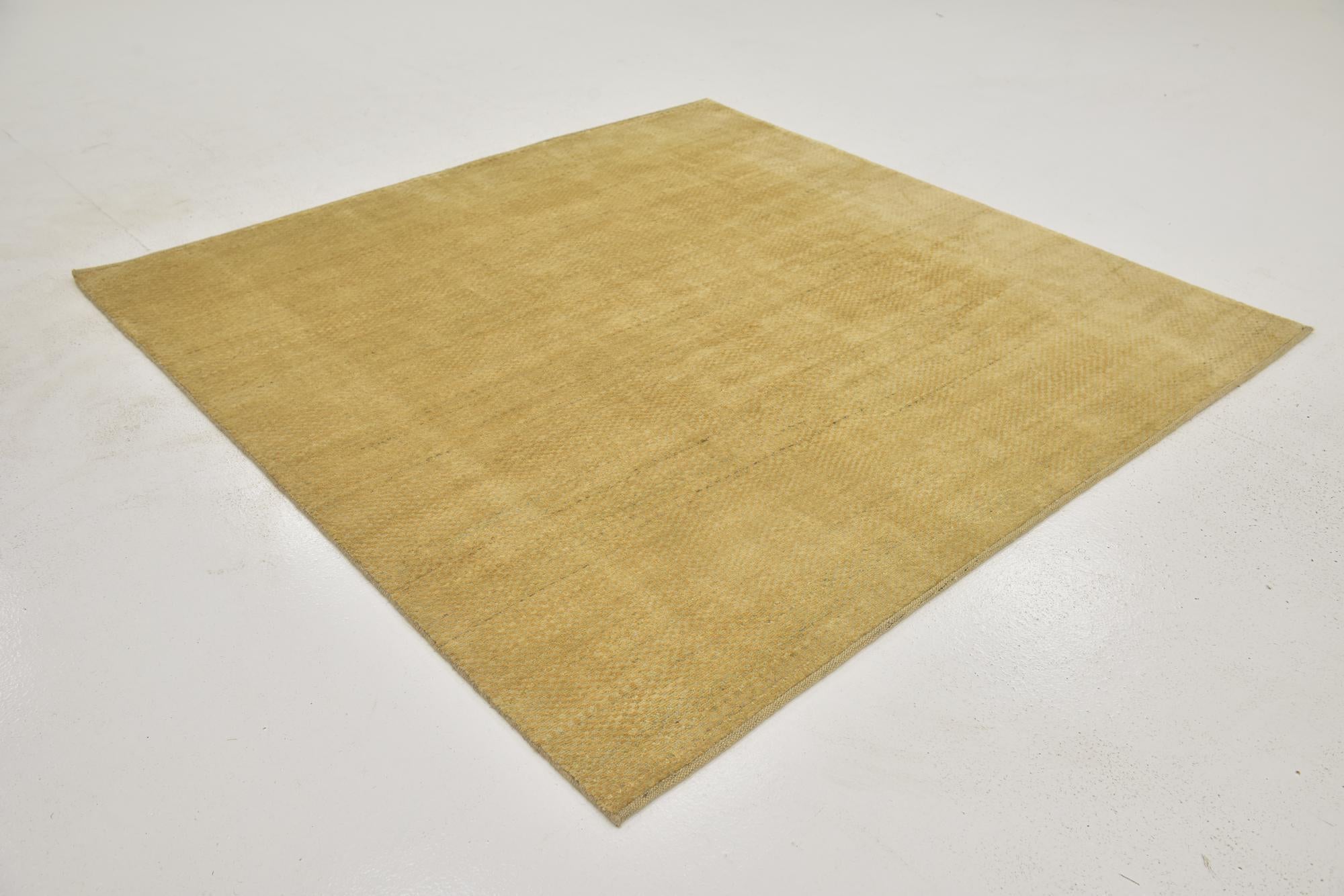 6' 6 x 6' 6 Hand Knotted Kashkuli Gabbeh Wool Square Rug