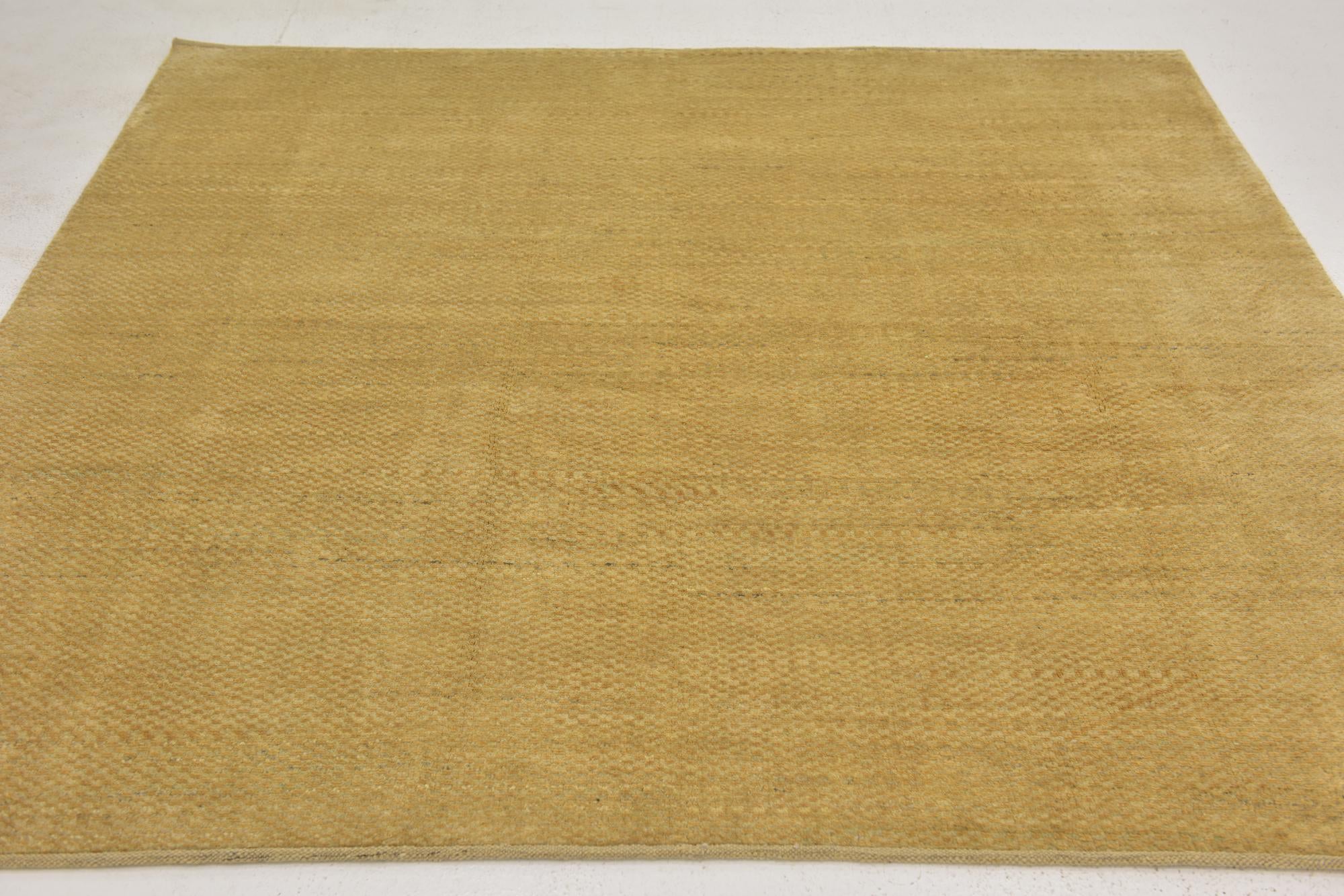 6' 6 x 6' 6 Hand Knotted Kashkuli Gabbeh Wool Square Rug