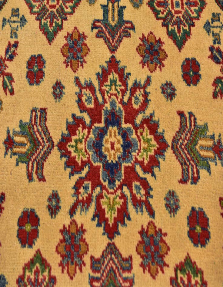 Detail image of 3' 2 x 3' 3 Hand Knotted Kazak Square Rug