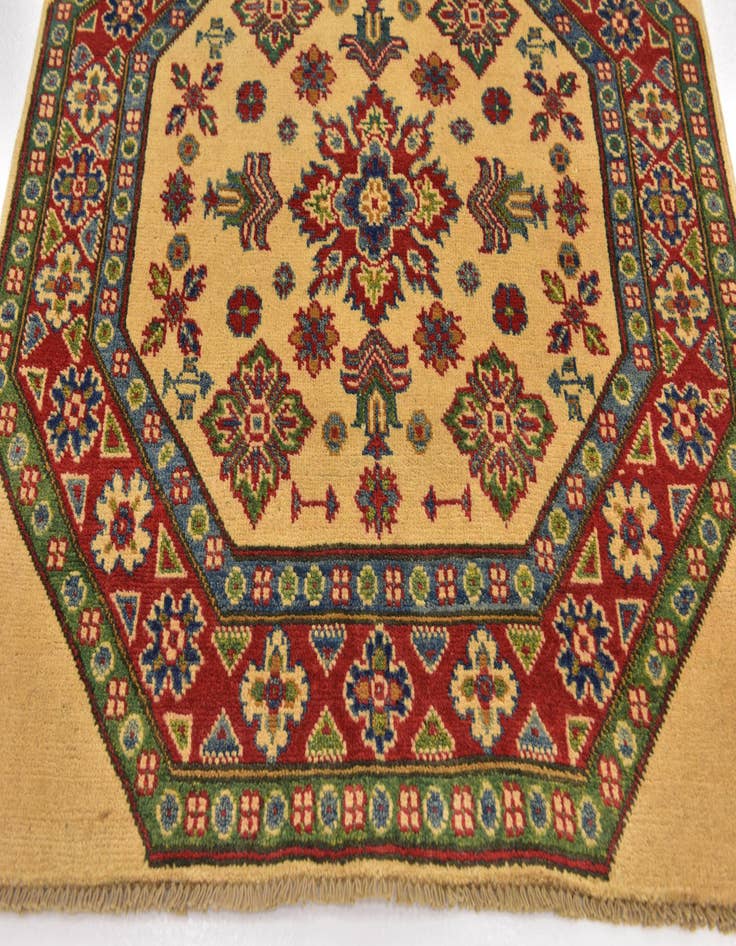 Detail image of 3' 2 x 3' 3 Hand Knotted Kazak Square Rug