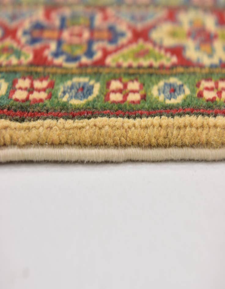 Detail image of 3' 2 x 3' 3 Hand Knotted Kazak Square Rug