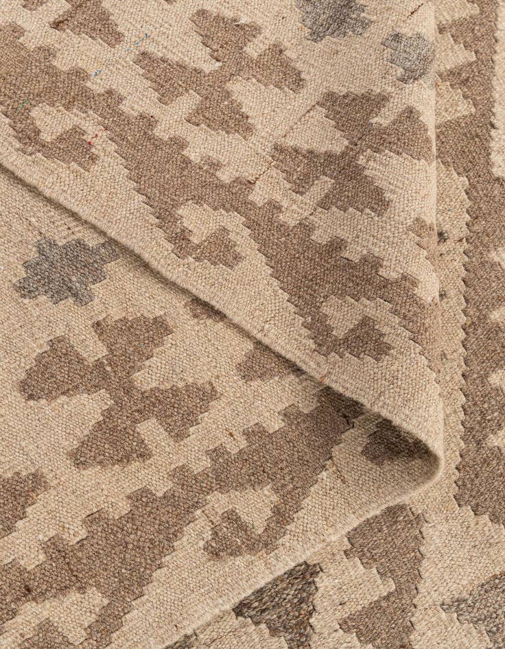 Detail image of 9' 9 x 10' 2  Hand Woven Kilim Maymana Wool Square Rug