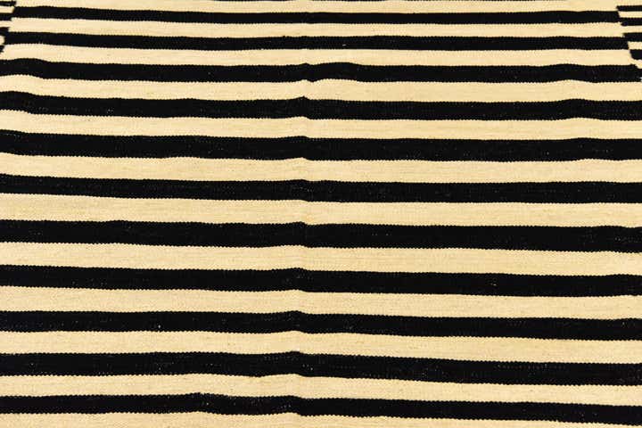 6' x 7' 6 Hand Woven Kilim Modern Wool Square Rug