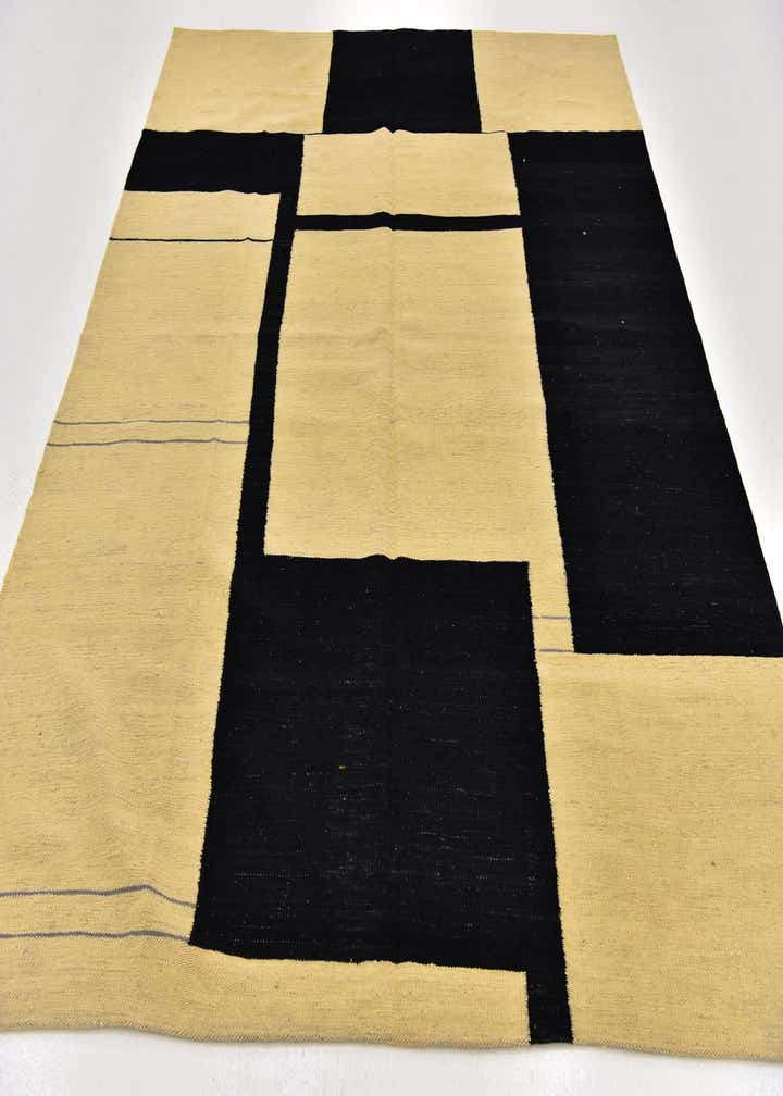 6' x 7' Hand Woven Kilim Modern Wool Square Rug