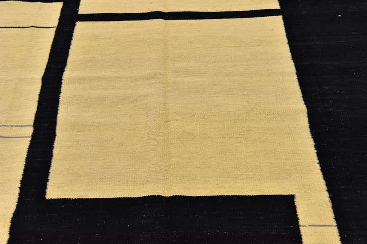 6' x 7' Hand Woven Kilim Modern Wool Square Rug