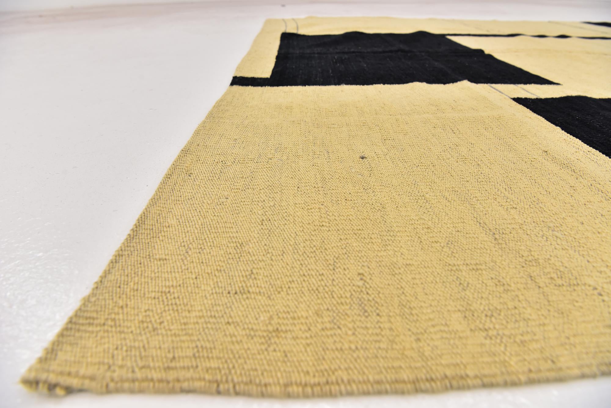 6' x 7' Hand Woven Kilim Modern Wool Square Rug