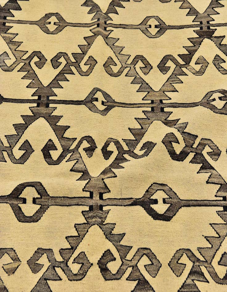 Detail image of 6' 4 x 7' 6  Hand Woven Kilim Modern Wool Square Rug