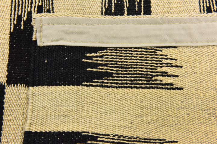 6' 2 x 7' 7 Hand Woven Kilim Modern Wool Square Rug