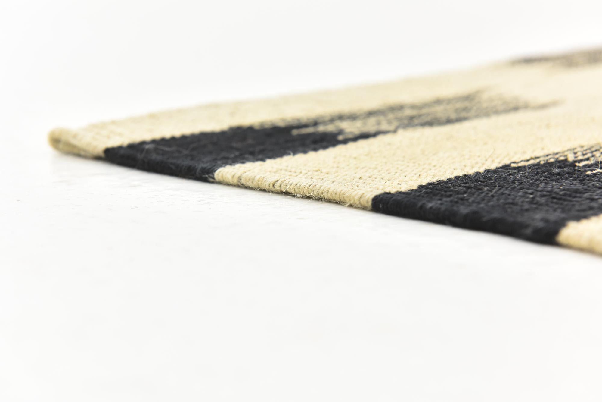 6' 2 x 7' 7 Hand Woven Kilim Modern Wool Square Rug