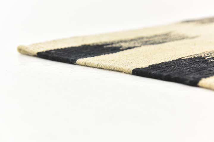 6' 2 x 7' 7 Hand Woven Kilim Modern Wool Square Rug