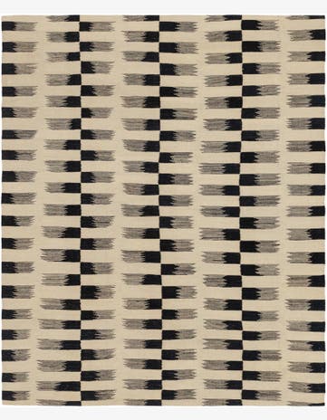 6' 2 x 7' 7 Hand Woven Kilim Modern Wool Square Rug