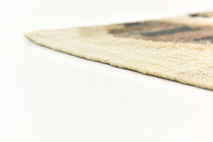 6' x 7' 3 Hand Woven Kilim Modern Wool Square Rug